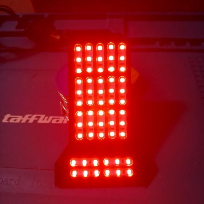 lampu stoplamp running sonic 10mode