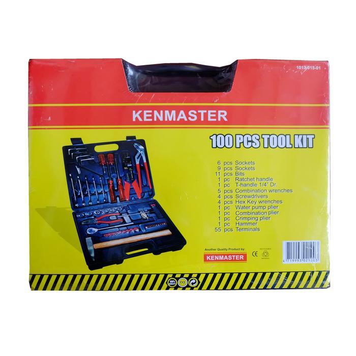 KOMPLIT Tool Kit Kenmaster/Tool Kit Set 100pcs/Alat Tukang Lengkap