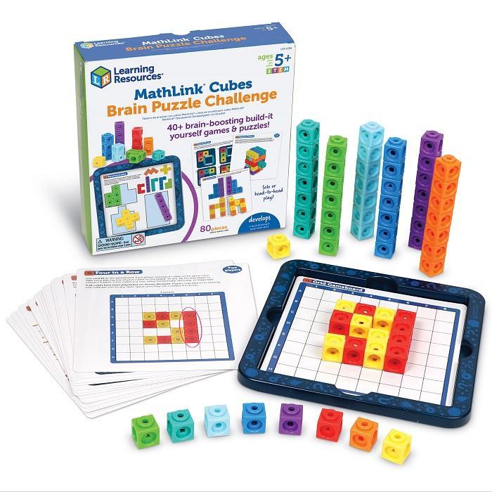 ` Learning Resources MathLink Cubes Brain Puzzle Challenge