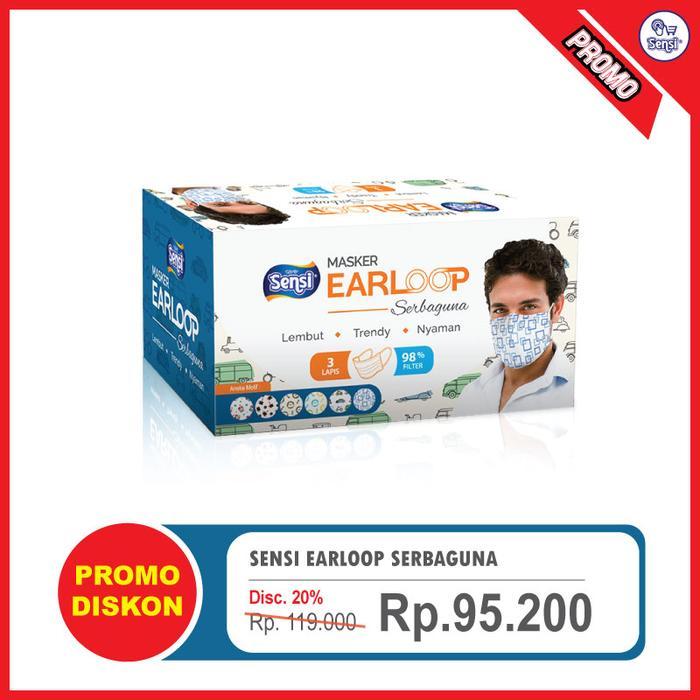 Ready SENSI MASKER EARLOOP SERBAGUNA