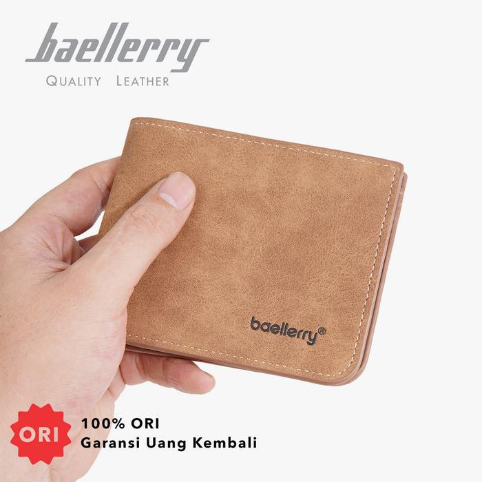Dompet Pendek Pria Kulit PU BAELLERRY D3076 *