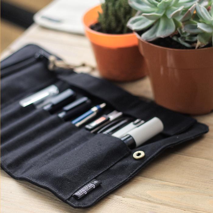 Roll Up Pencil Case Black Edition