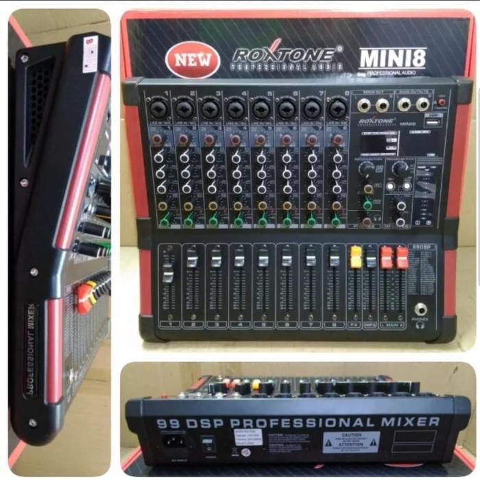 Mixer Roxtone Mini 8 ( 8Ch ) Usb