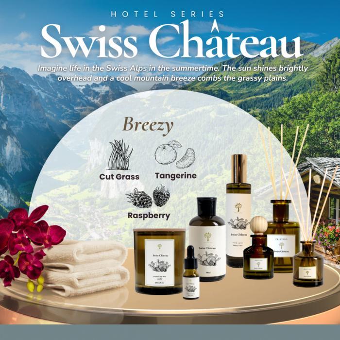 Pristine Swiss Chateau Reed Diffuser Refill 180ml - Hotel Series - Aromatherapy - Aroma Terapi