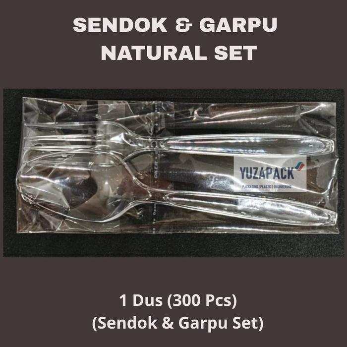Sendok dan Garpu Natural Set