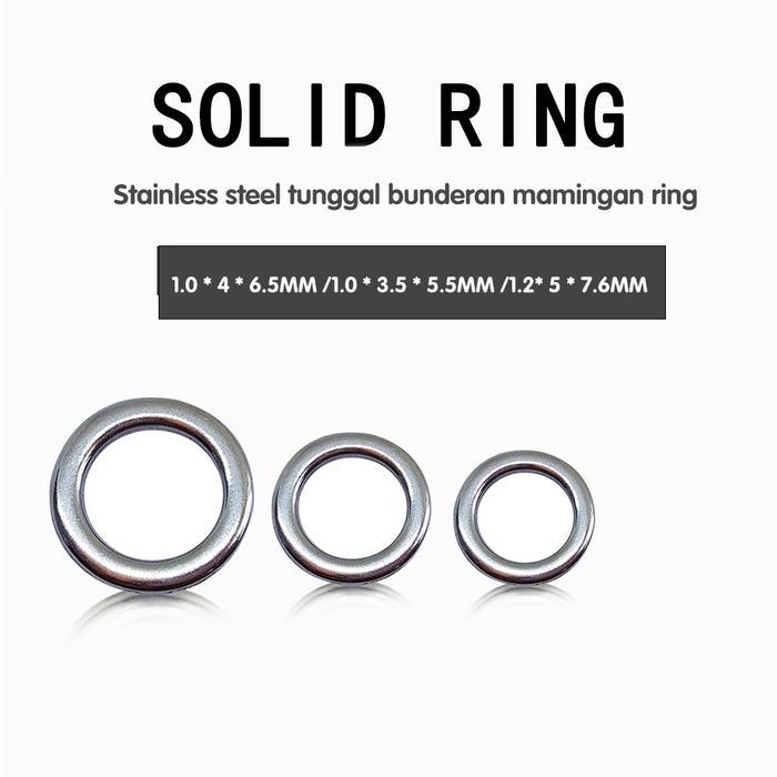 Solid Ring Stainless Steel 304 Assit Hook, Isi 100Pcs