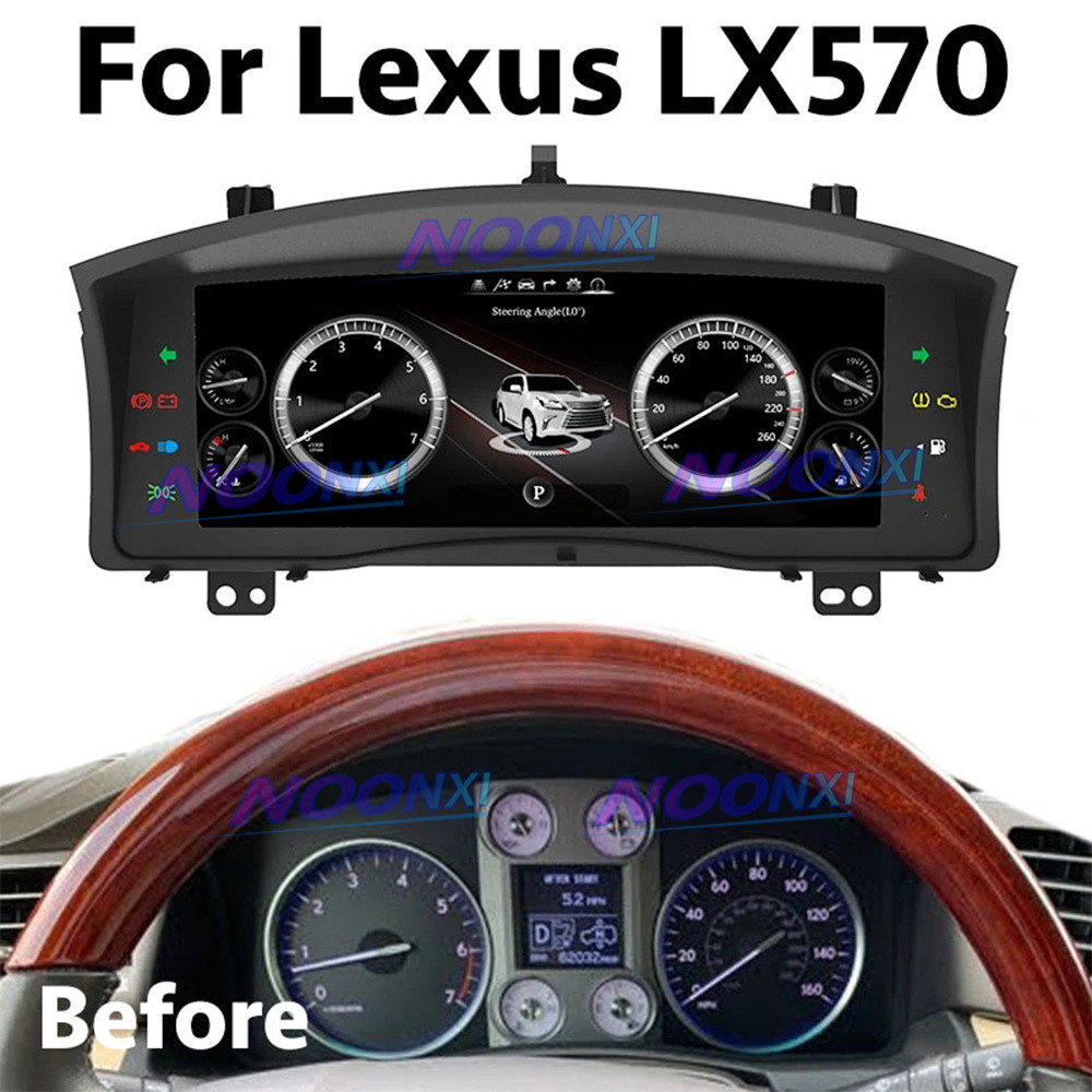 . 123 Android 10 Lcd Speedometer Car Digital Dashboard Display For -