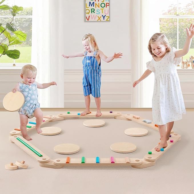 Tiny Land Wooden Balance Beam