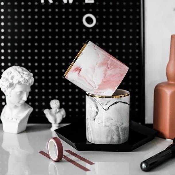 Marble Brush Holder Promo Premium