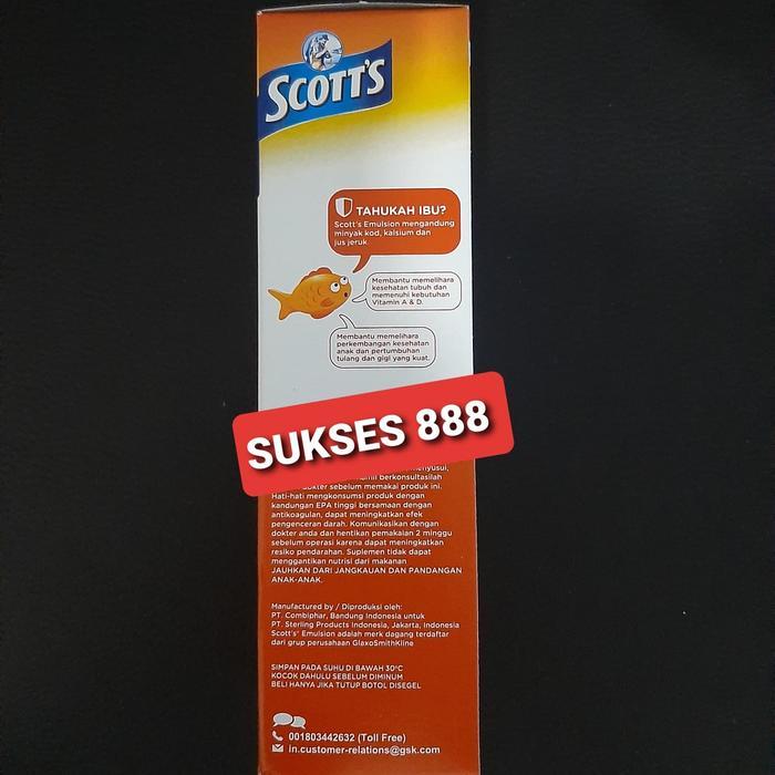 Sedia Scotts emulsion 200ml asli