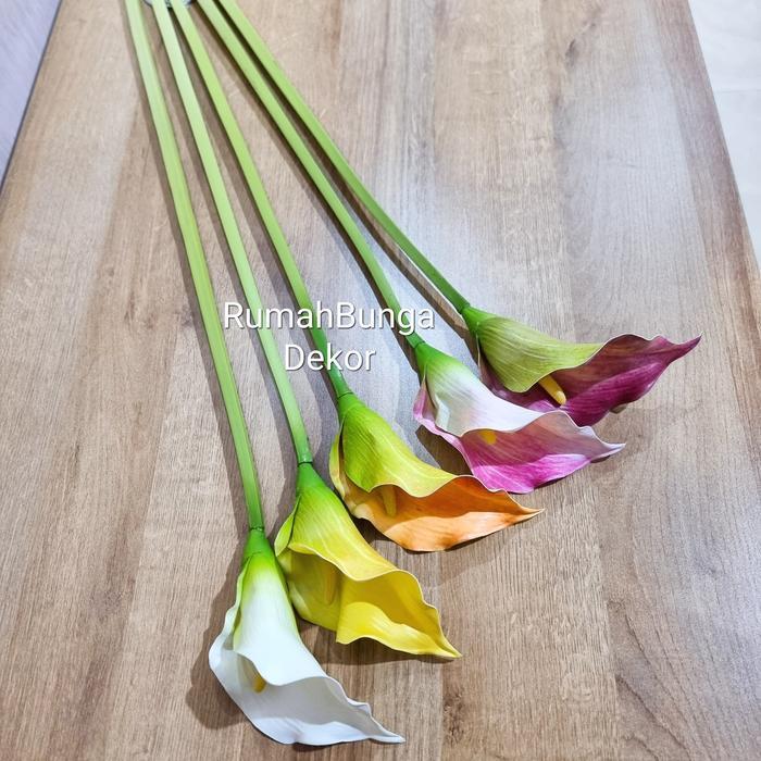 Ada Stok Bunga Calla Lily Latex Artificial D