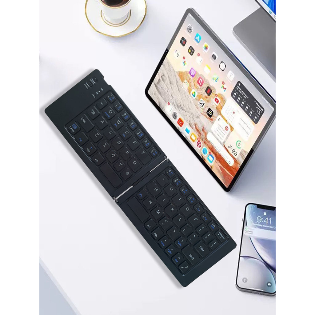 Foldable numeric keypad, dual-mode Bluetooth 2.4G keyboard, suitable for tablets