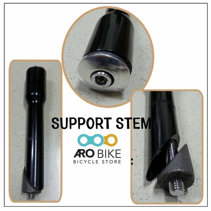 Adaptor Support Stem Sepeda Alloy 25.4/28.6