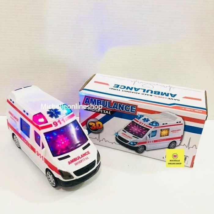 ` Mainan Ambulance 3D