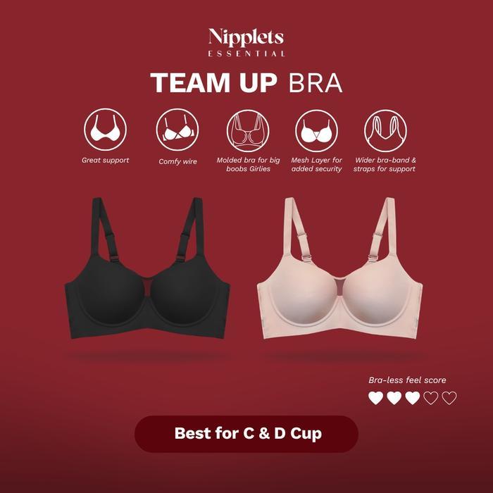 Team Up Bra - Full Cup Wired Bra with Mesh