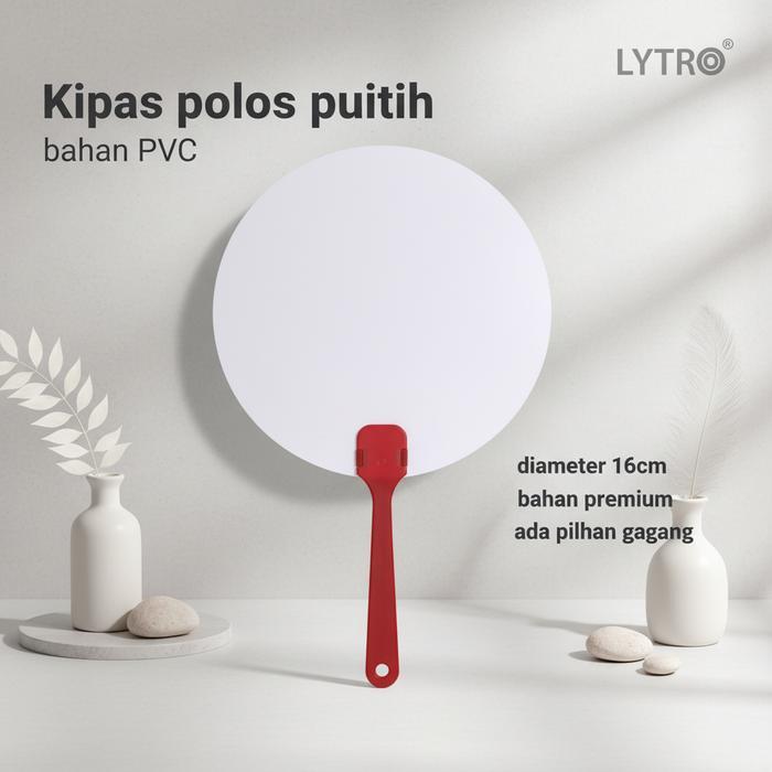 Kipas Plastik Polos Bulat