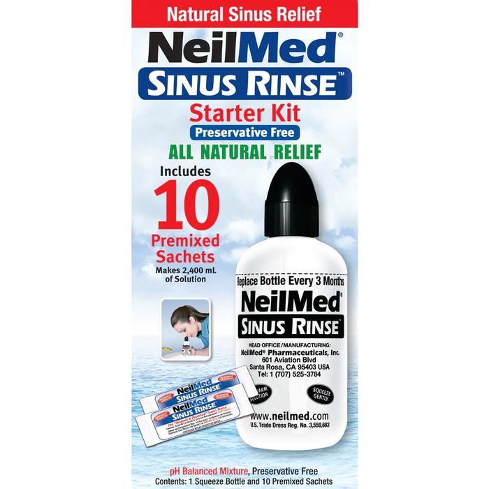 NEILMED Sinus Rinse Starter Kit with 10 Packets
