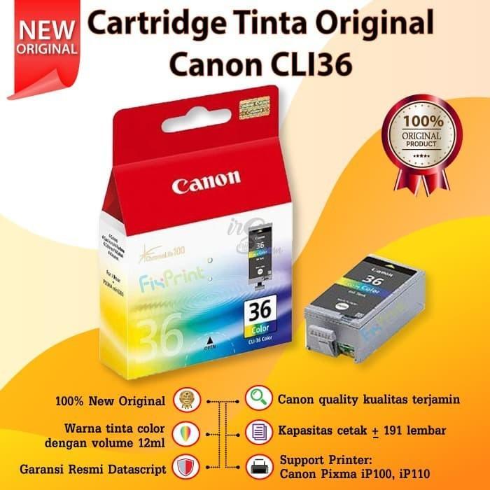 CARTRIDGE CANON CLI-36 COLOUR CLI36 CLI 36 TINTA PRINTER IP100 IP110