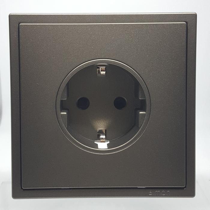 SIMON I7 GREY STOPKONTAK SCHUKO
