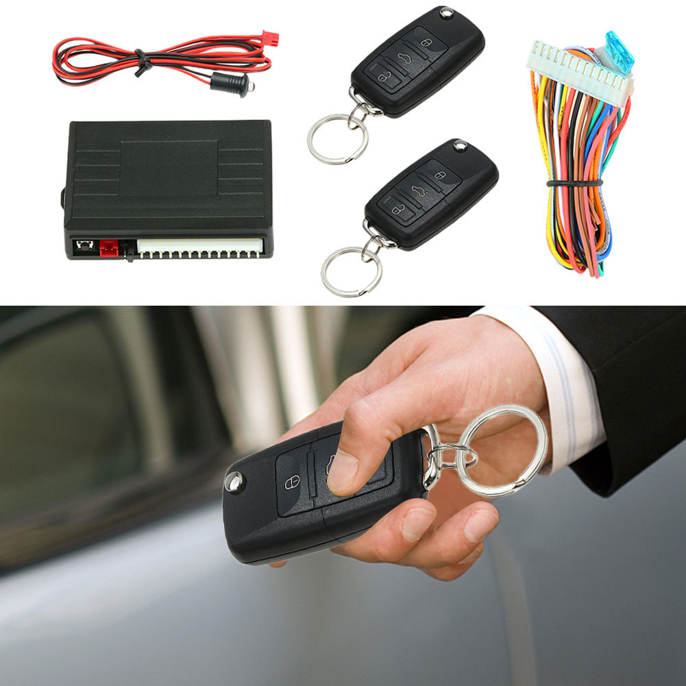 Auto Remote Central Kit 12V Keyless Entry System DIY Universal Remote Central Locking Kit Car