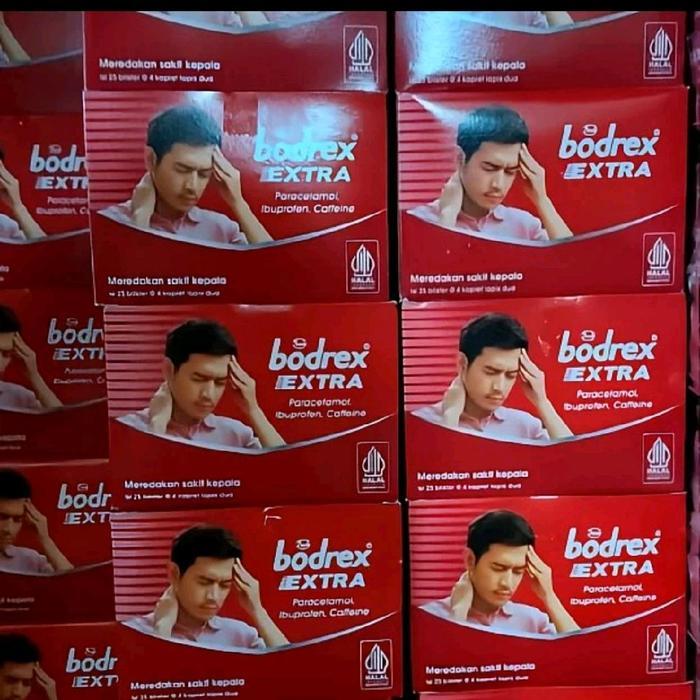 bodrex extra 1 box isi 25 strip
