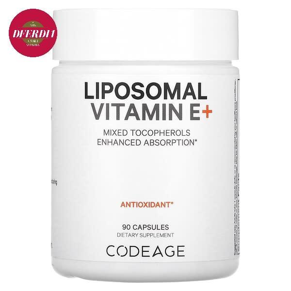 Codeage Liposomal Vitamin E+ Mixed Tocopherols 90 Capsules