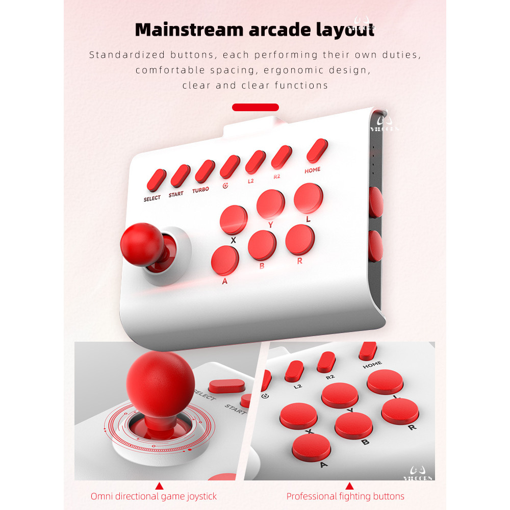 BSP-Y01 Arcade joystick Wireless Gaming Controller for PC/Android/ios/Switch/PS3/PS4 Fighting Game