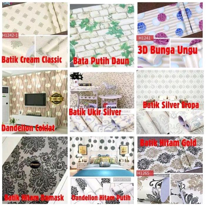 NEW!! COD, WALLPAPER DINDING STICKER RUMAH TERMURAH DAN MODEL