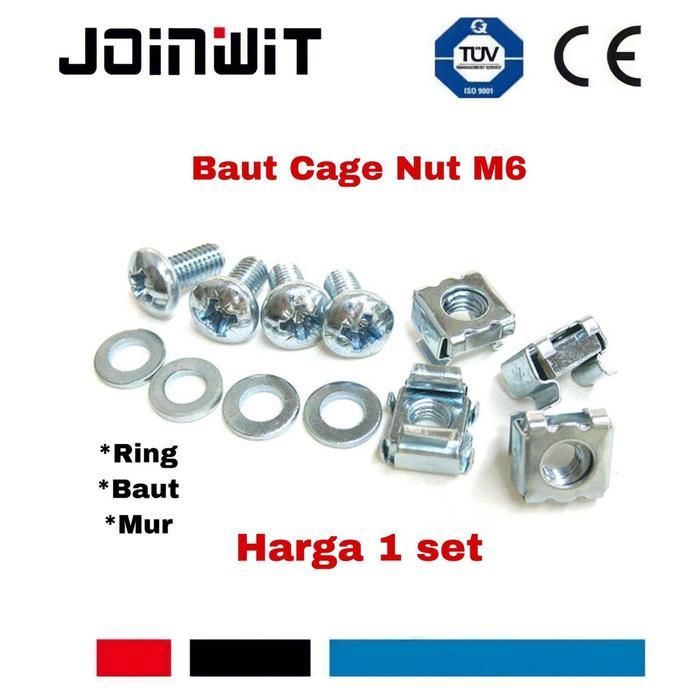 CAGE NUT M6 BOUT BAUT M6 SET