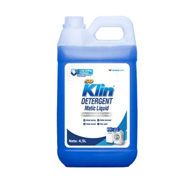 Soklin Liquid Detergent Matic Pro 4.5 L