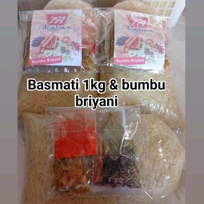 Beras Basmati paket komplit 1kg ORIGINAL