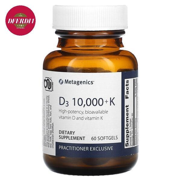 Metagenics D3 10,000 + K 60 Softgels