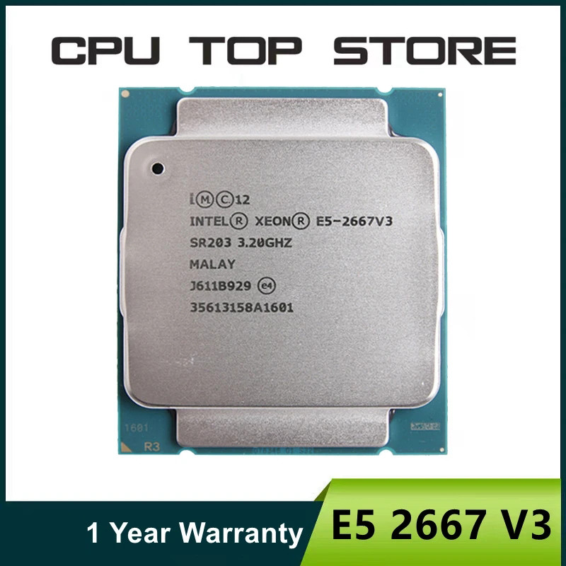 Intel Xeon cpu E5 2667 V3 3.2Ghz 8-Core 16-Thread LGA 2011-3 processor