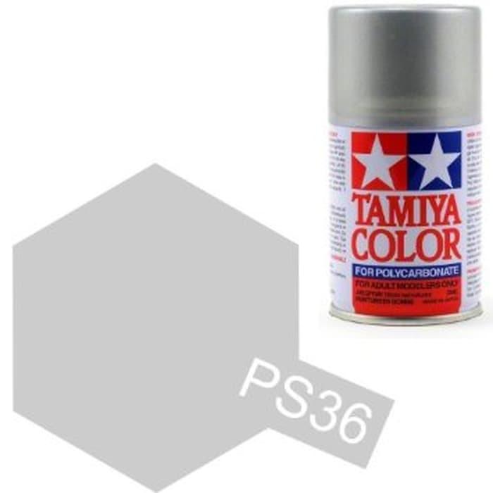 TAMIYA POLYCARBONATE PS-36 TRANSLUCENT SILVER SPRAY PAINT