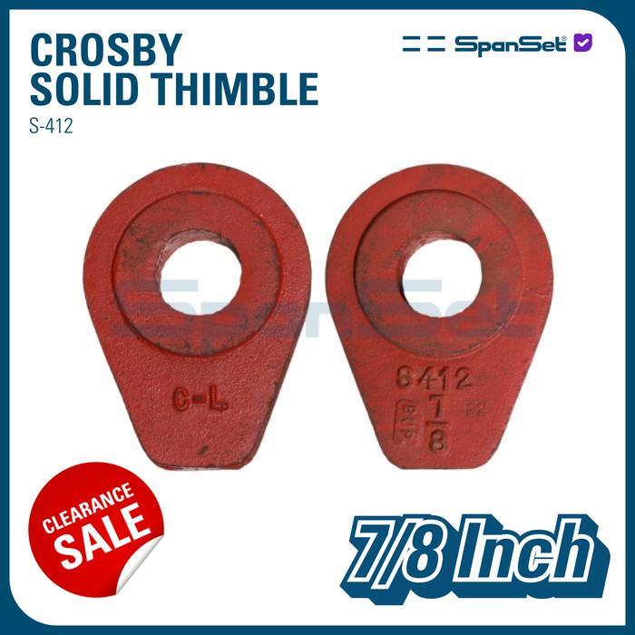 ` [S-412-7/8] CROSBY Solid Thimble S412 7/8 Inch