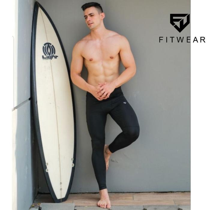 DISKON Legging Pria CONOR COMPRESSION ZIP POCKET [BLACK] READY STOCK