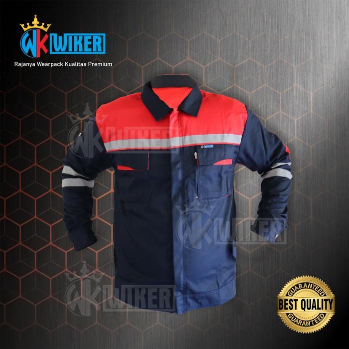 wearpack commond navy merah