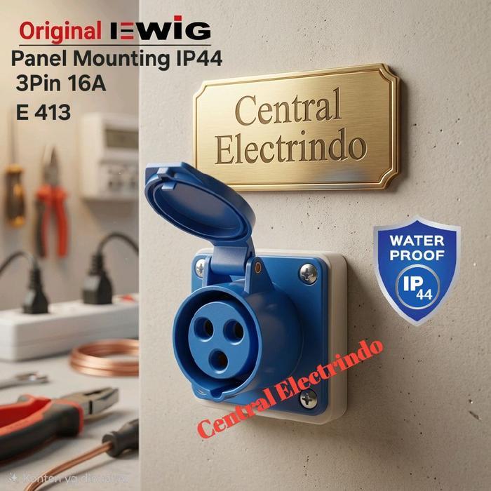 Ada Stok Panel Mounting 3P 16A (E413) IP44 EWIG.