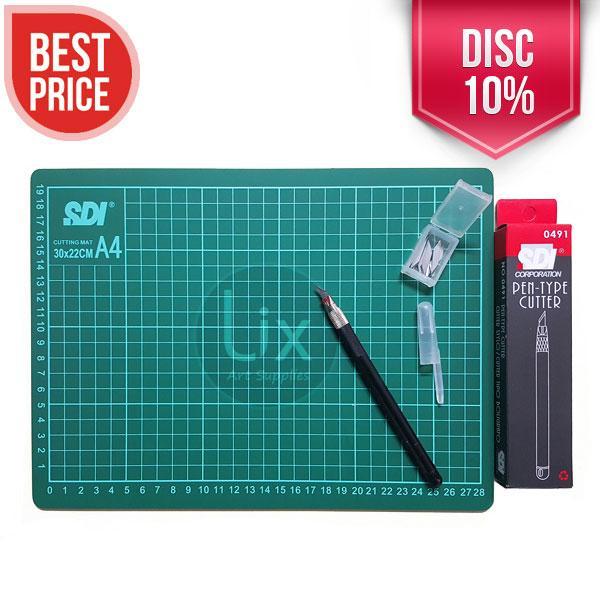 Paket Cutting Mat A4 + Pen Cutter Tbk
