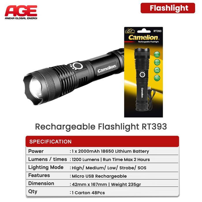 READY Camelion FlashLight Senter RT393 ORIGINAL