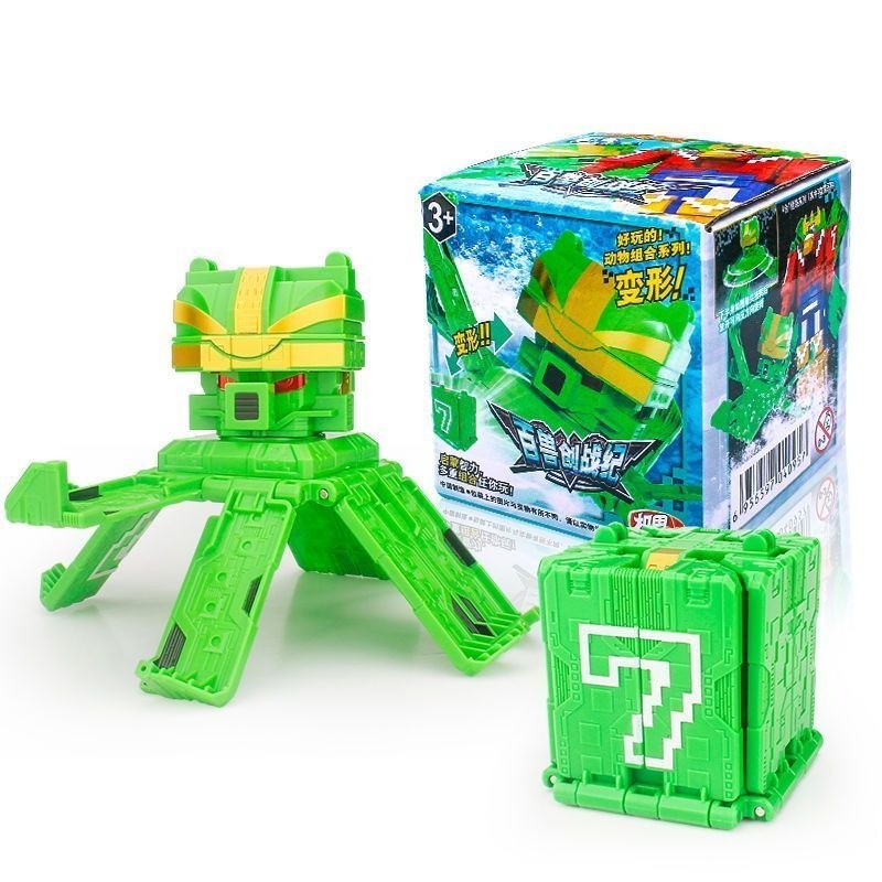 Power Assembling Educational Toys Math Cube Transformation Robot Digits Puzzle Ranger Animals boy