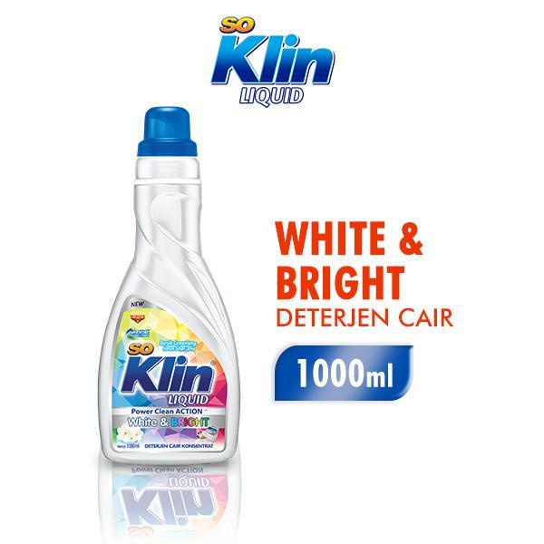 BISA COD Soklin Deterjen Cair White Bright 1000 ml