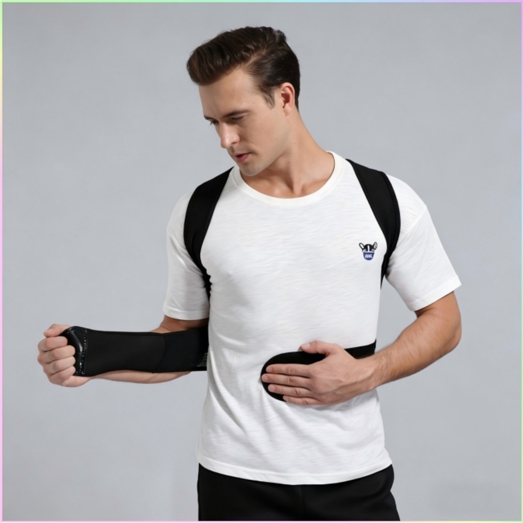 New Adjustable Posture Corrector Upper Back Straightener, Breathable Shoulder Stabilizer &