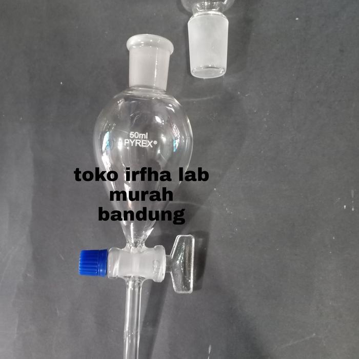 corong pisah 50ml separating funnel,corong pemisah pyrex