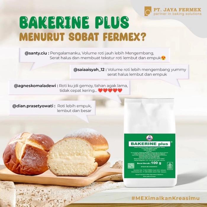 NEW!! Bakerine Plus Bread Improver 100g Pelembut Roti