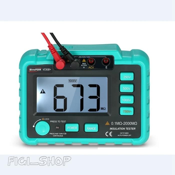Megohmmeter Voltage Tester Digital Insulation Megger Tool - Vc60B+