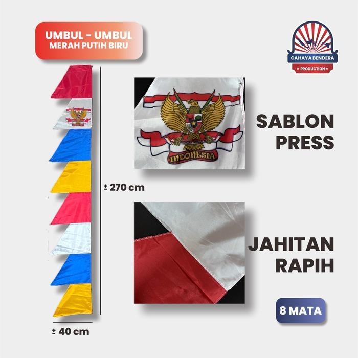 (5Pcs) Bendera Umbul Umbul Garuda