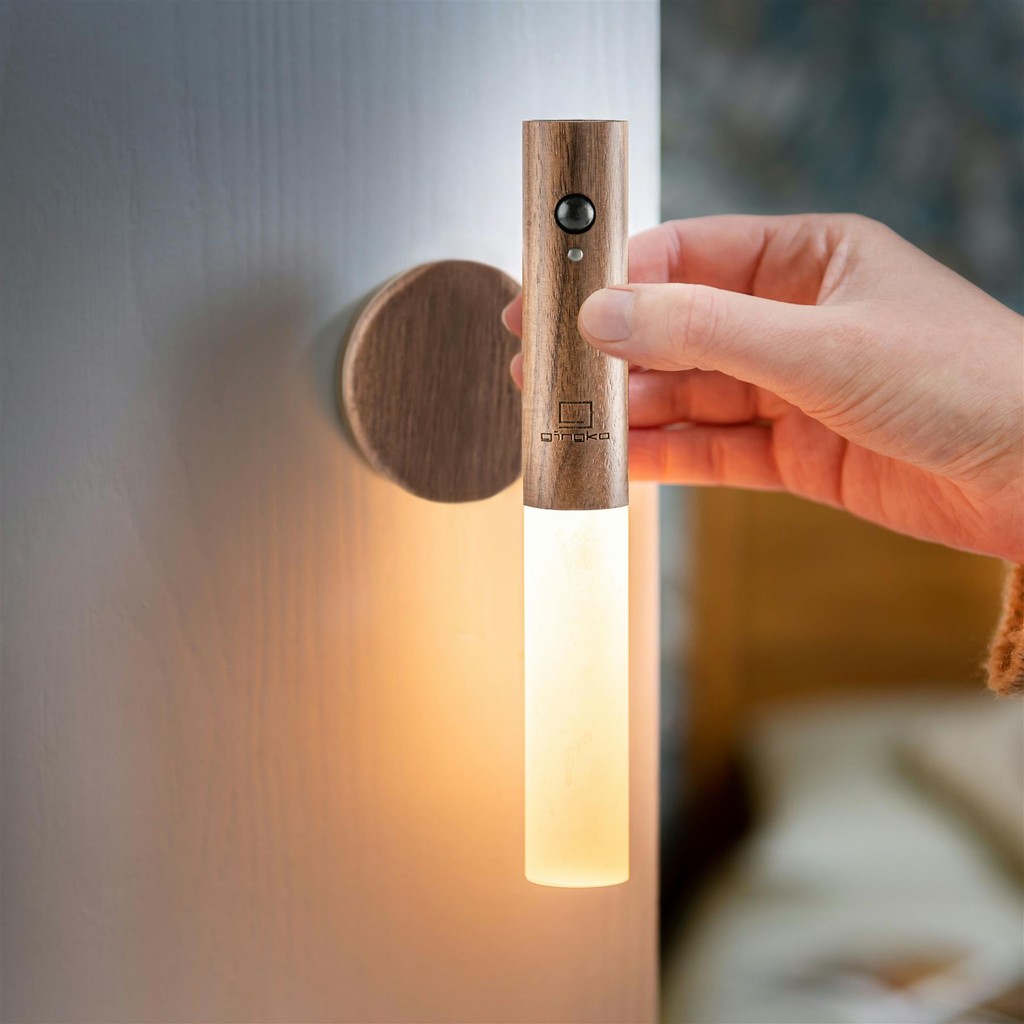Gingko Wireless Motion Sensor Smart Button LED Night Light Table Lamp Magnetic Base & USB Recharge