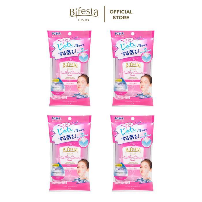 Bifesta Micellar Cleansing Sheet Moist Quattro Pack