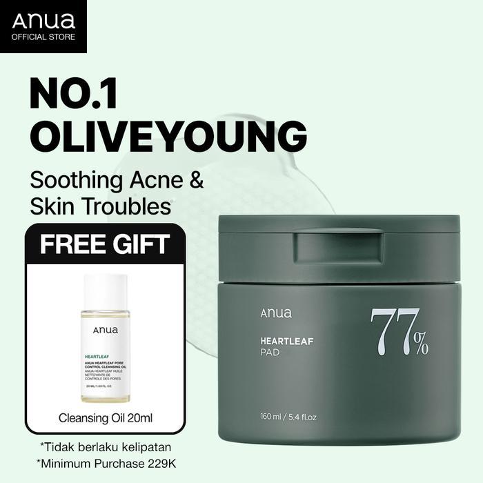 DISKON! ANUA Heartleaf 77% Clear Pad 70 EA